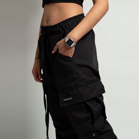 MB Black Cargo Pants