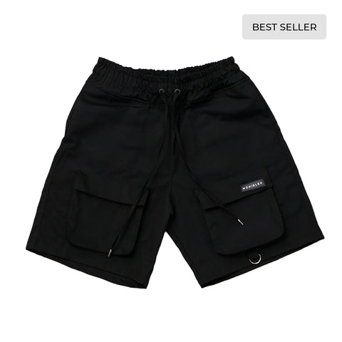 MB Black Cargo Shorts